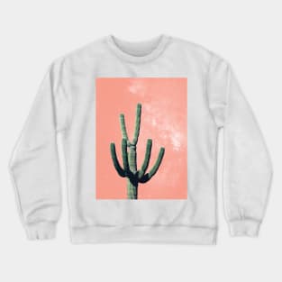 Cactus Mexican Succulent Pink Tropical Crewneck Sweatshirt